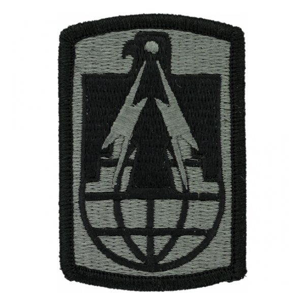 11th Signal Brigade Patch Foliage Green (With Hook Fastener)