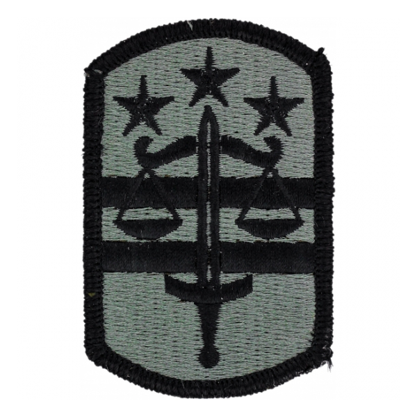 260th Military Police Brigade Patch Foliage Green (Velcro Backed)