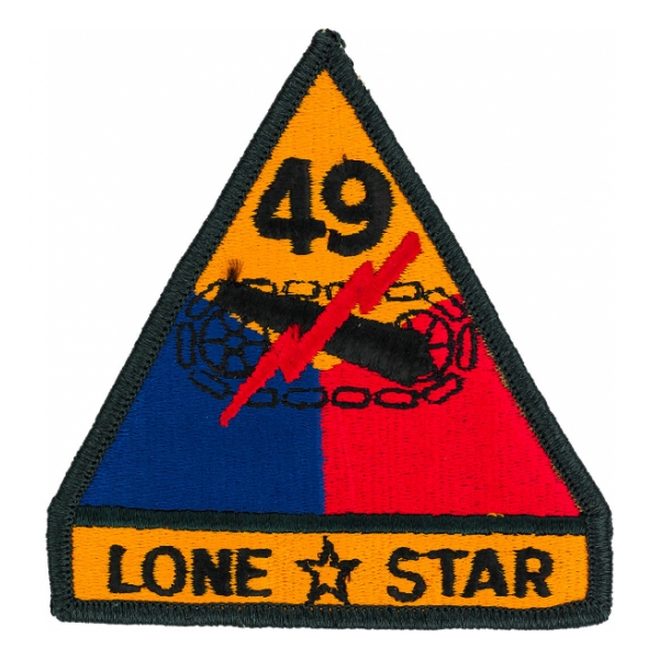 49th Armored Division Patch W/ Tab