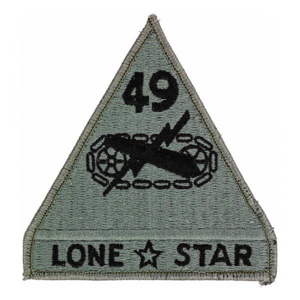 49th Armored Division Patch Foliage Green (With Hook Fastener)