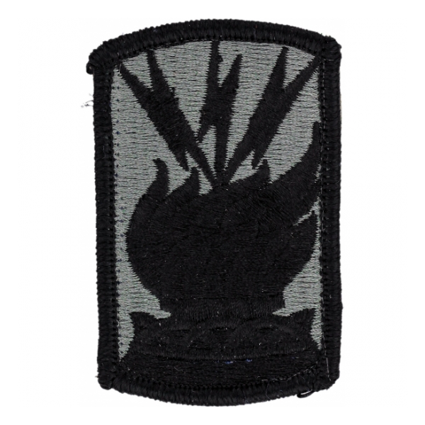 187th Signal Brigade Patch Foliage Green (Velcro Backed)