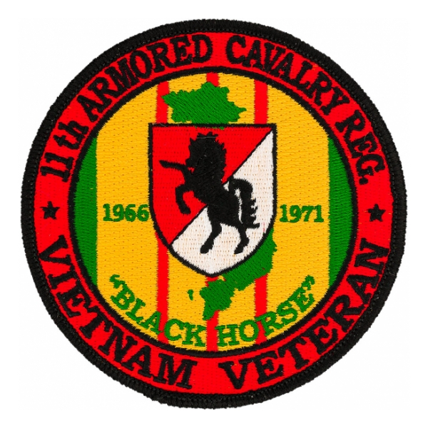11th Armored Cavalry Vietnam Veteran Patch