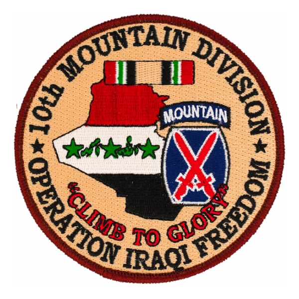 10th Mountain Division Operation Iraqi Freedom Patch