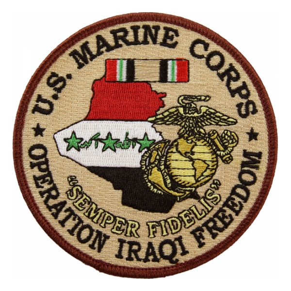 US Marine Corps Operation Iraqi Freedom Patch "Semper Fidelis