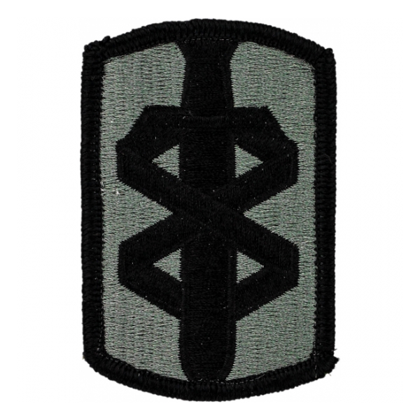 18th Medical Brigade Patch Foliage Green (Velcro Backed)