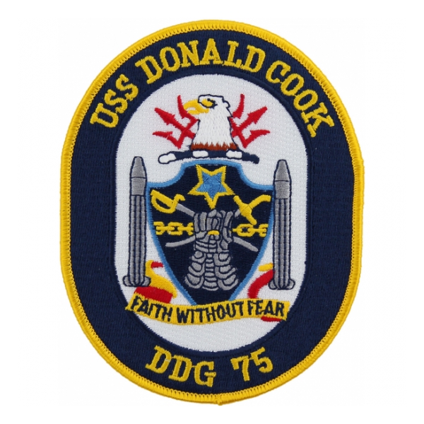 USS Donald Cook DDG-75 Ship Patch