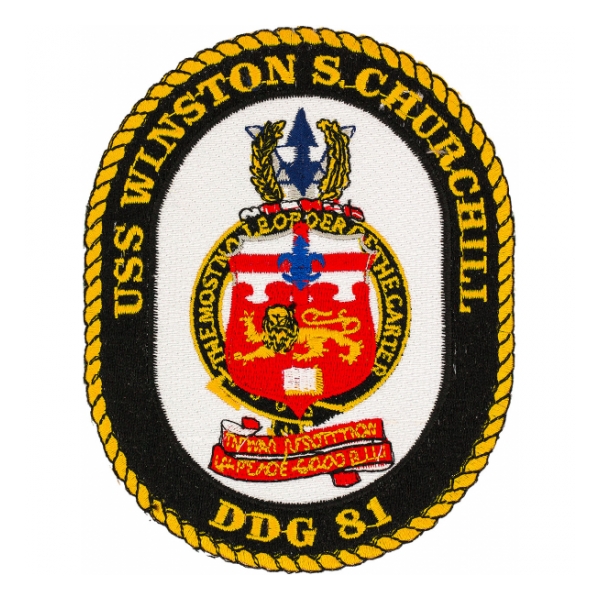 USS Winston Churchill DDG-81 Ship Patch