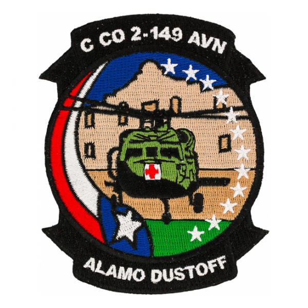 C Company 2-149th Medical Alamo Dustoff Patch