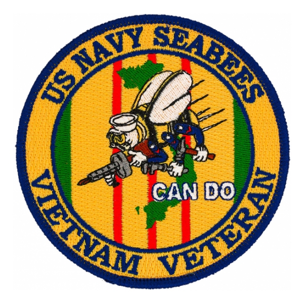 US Navy Seabees Vietnam Veteran Patch