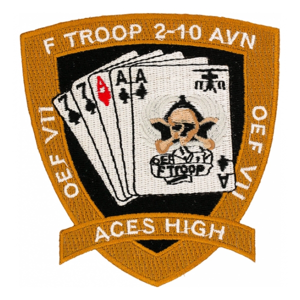F Troop 2-10 AVN Aces High OEF VII Patch
