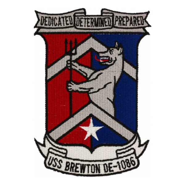 USS Brewton DE-1086 Ship Patch