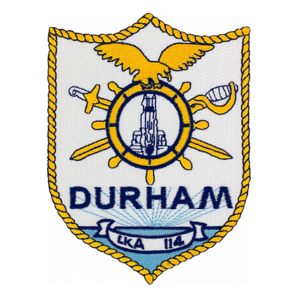 USS Durham LKA-114 Ship Patch