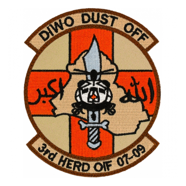 AR-OIF DIWO Dust Off 3rd Herd OIF 07-09 Patch