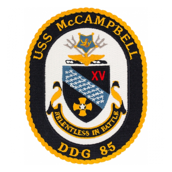 USS MC Campbell DDG-85 Ship Patch