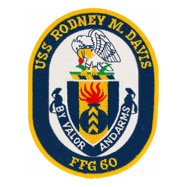 USS Rodney M. Davis FFG-60 Ship Patch