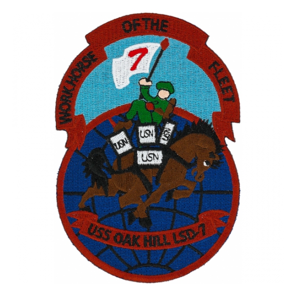 USS Oak Hill LSD-7 Ship Patch