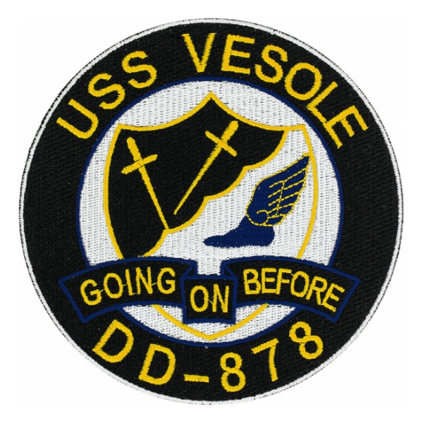 USS Vesole DD-878 Ship Patch