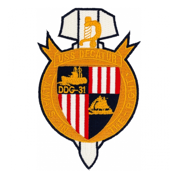 USS Decatur DDG-31 Ship Patch