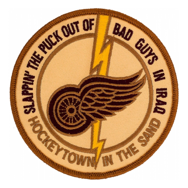 Operation Iraqi Freedom "Slappin' The Puck Out Of Bad Guys In Iraq Patch