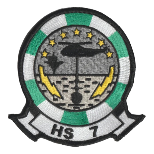 Navy Helicopter Anti-Submarine Squadron HS-7 Dusty Dogs Patch