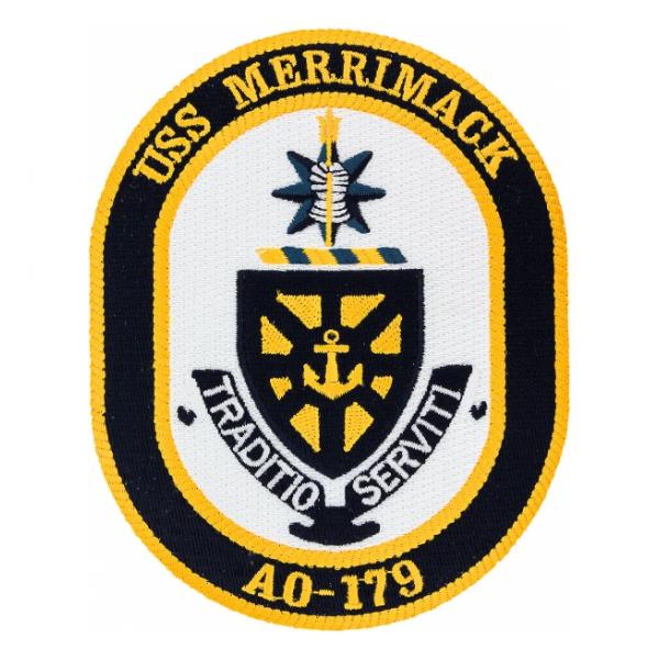 USS Merrimack AO-179 Ship Patch
