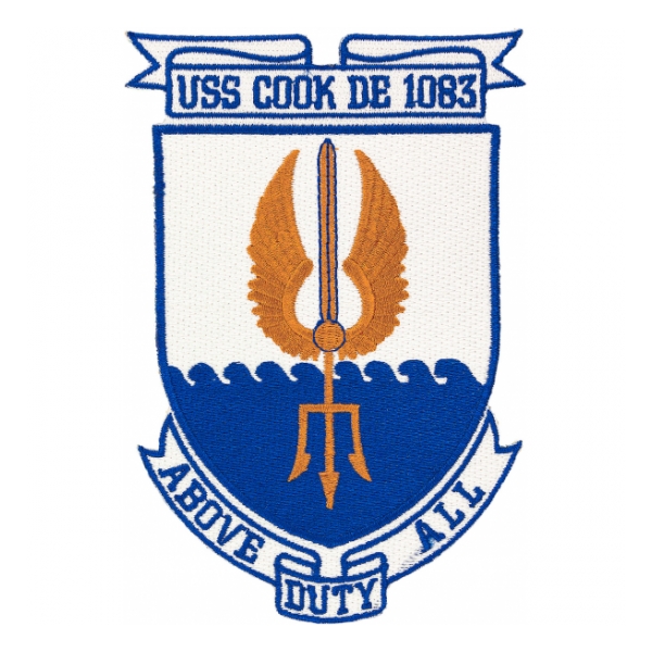 USS Cook DE-1083 Ship Patch