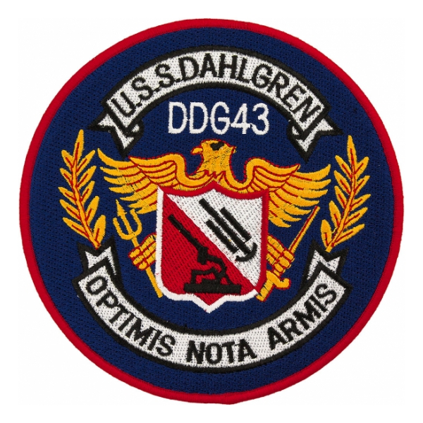 USS Dahlgren DDG-43 Ship Patch
