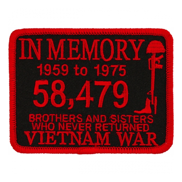 In Memory Vietnam War Patch