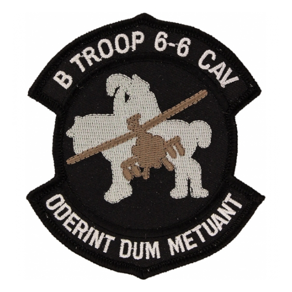 B Troop  6/6 Air Cavalry Regiment Patch