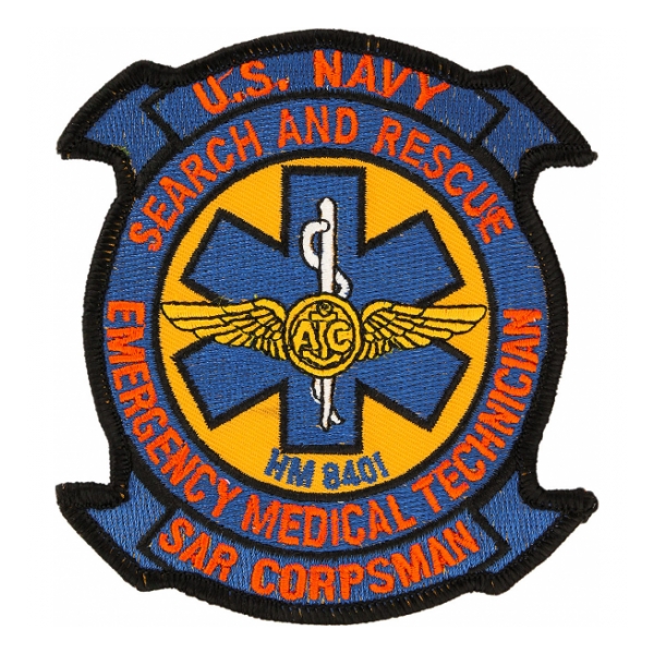 US Navy SAR EMT HM 8401 Patch