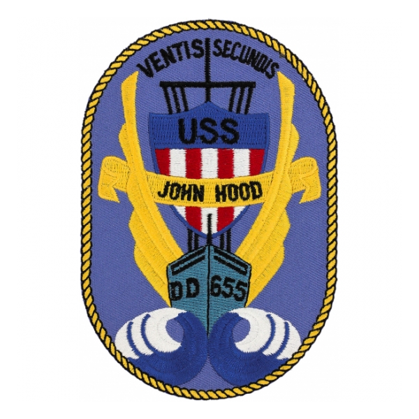 USS John Hood DD-655 Ship Patch