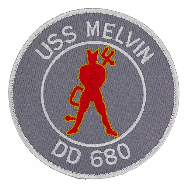 USS Melvin DD-680 Ship Patch