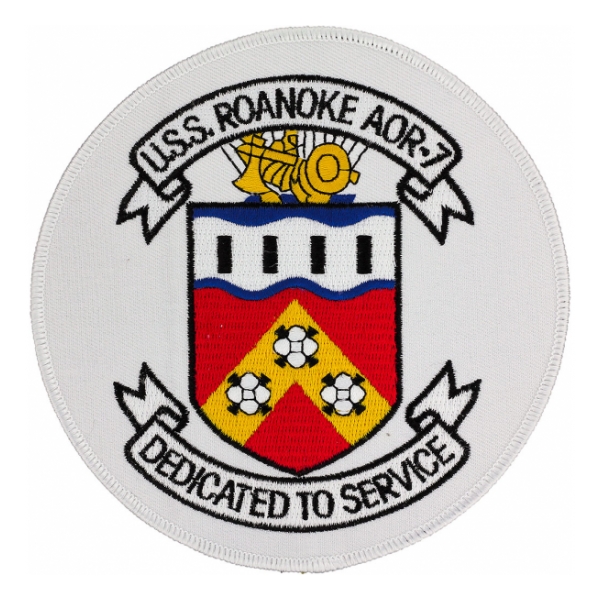 USS Roanoke AOR-7 Ship Patch