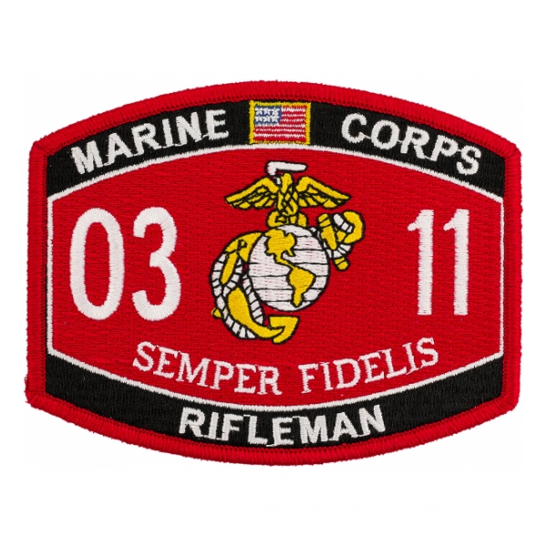 USMC MOS 0311 Rifleman Patch