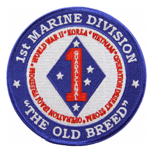 1st Marine Division (The Old Breed) Patch