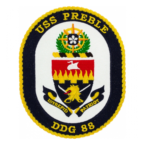USS Preble DDG-88 Ship Patch