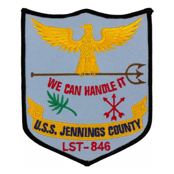 USS Jennings County LST-846 Ship Patch