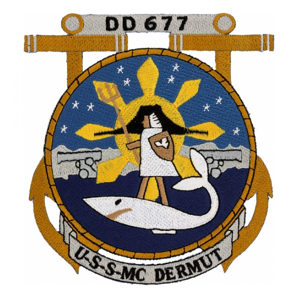 USS Mc Dermut DD-677 Ship Patch