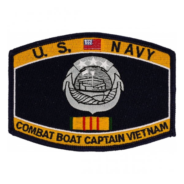 USN RATE Combat Boat Captain Vietnam Patch