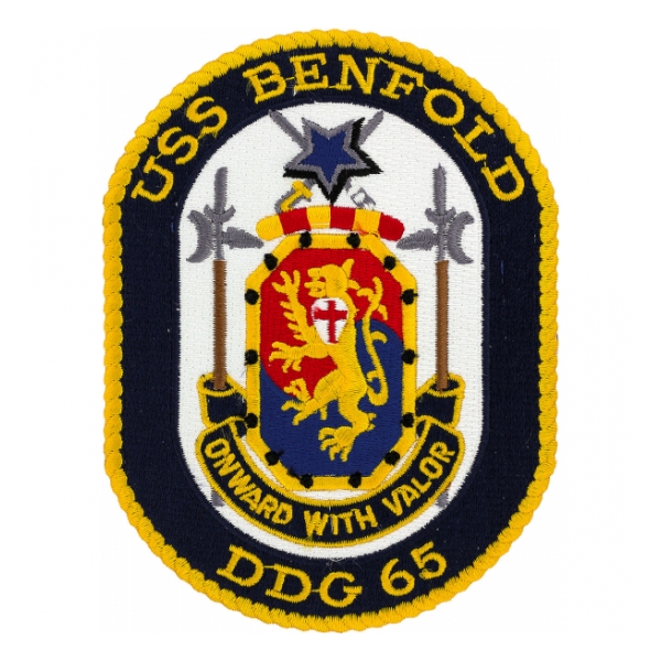 USS Benfold DDG-65 Ship Patch