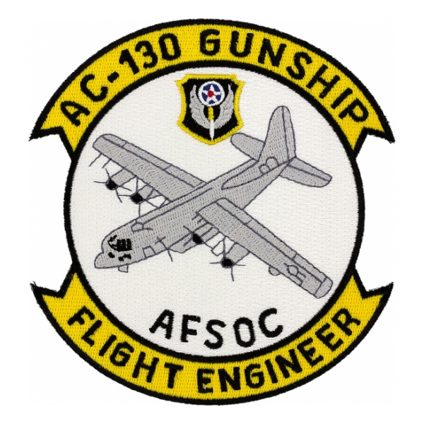 AC-130 AFSOC Gunship Flight Engineer Patch