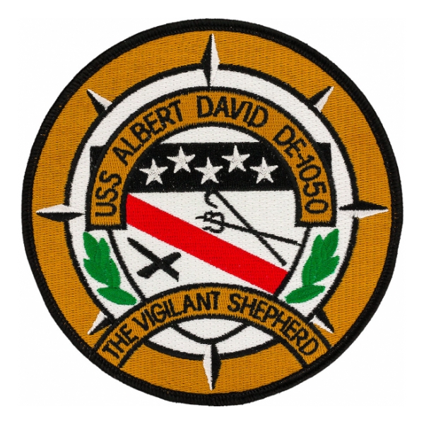 USS Albert David DE-1050 Ship Patch