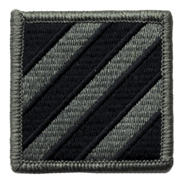 3rd Infantry Division Patch  Foliage Green (With Hook Fastener)