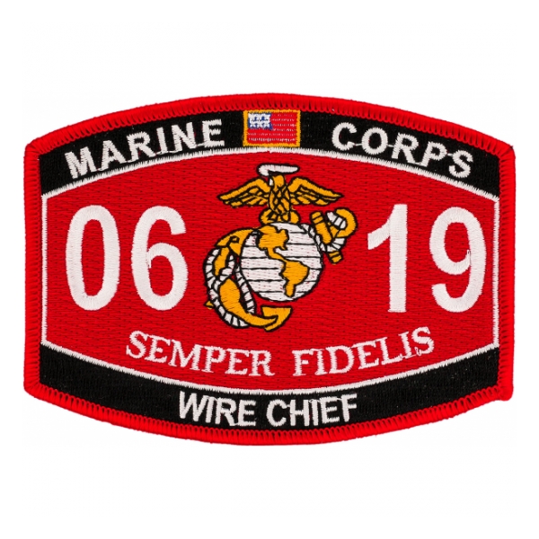 USMC MOS 0619 Wire Chief Patch