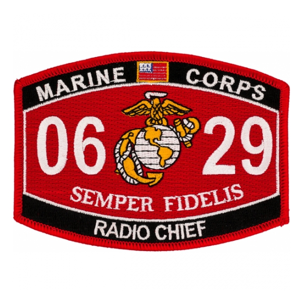 USMC MOS 0629 Radio Chief Patch