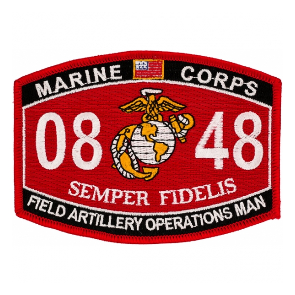 USMC MOS 0848 Field Artillery Operations Man Patch