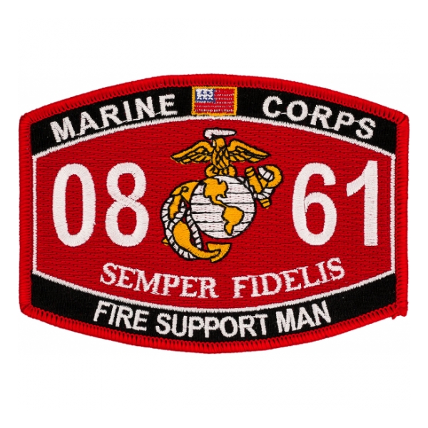 USMC MOS 0861 Fire Support Patch