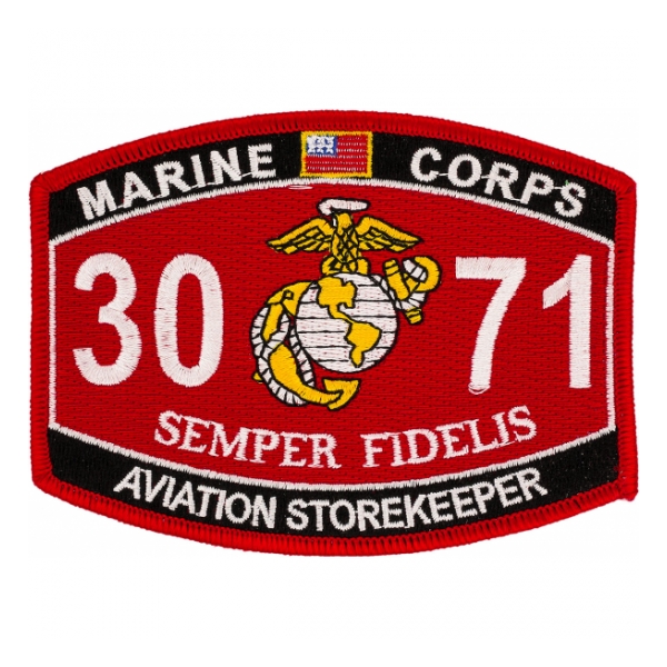 USMC MOS 3071 Aviation Storekeeper Patch