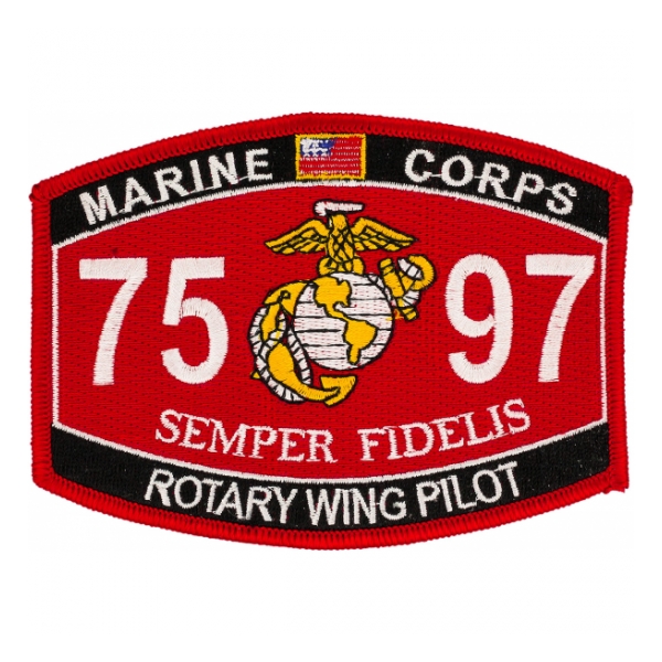 USMC MOS 7597 Rotary Wing Pilot Patch