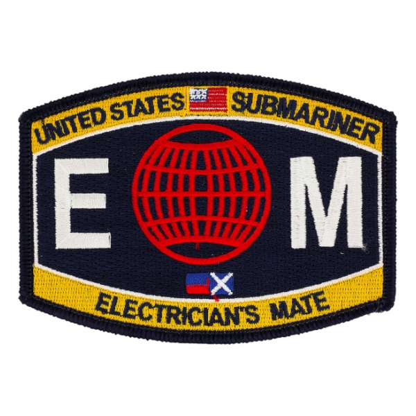 USN RATE Submariner EM Electrician's Mate Patch